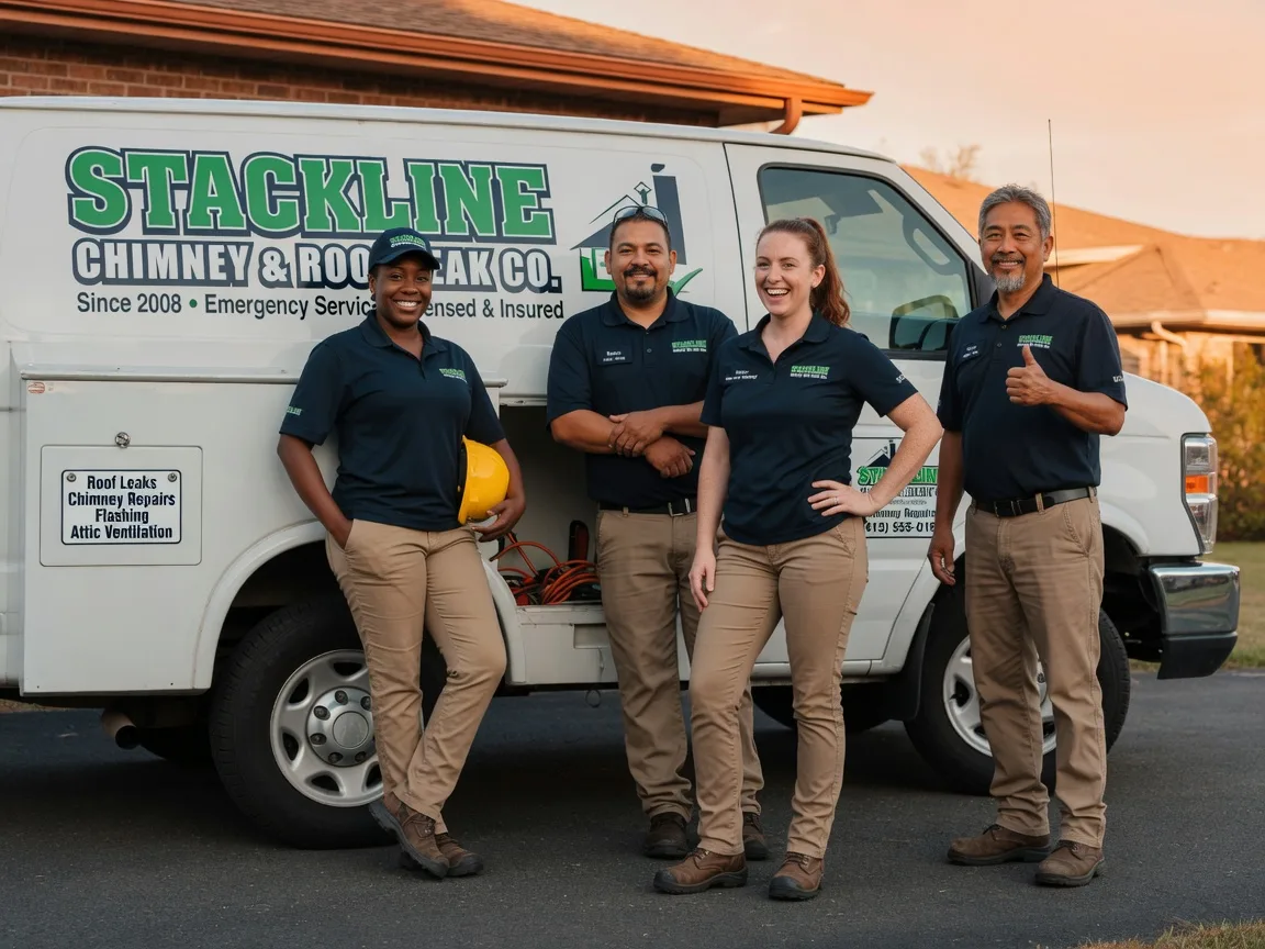 Chimney flashing repair company in Rockton, PA
